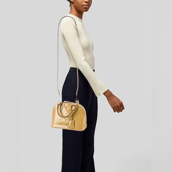 Louis Vuitton Beige Alma BB Top Handle Bag w/ Cross Body Strap. (Read detail) - Picture 1 of 16